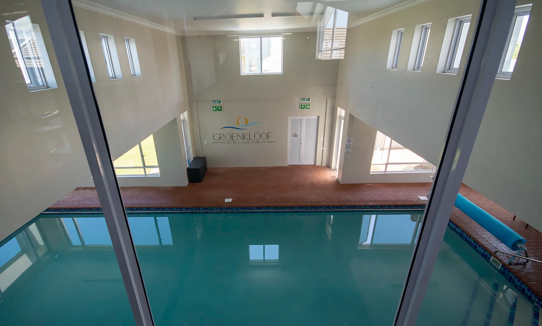 The heated indoor pool